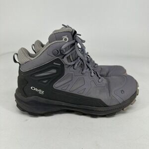 Oboz Katabatic Mid B-Dry Shoes Womens 6 Purple Waterproof Hiking Trail Boots